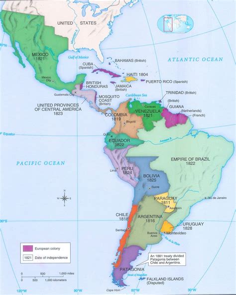 Us History Assignment Map Activities Map Latin America History