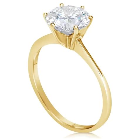 2 Ct Round Cut Diamond Solitaire Engagement Ring Ara Diamonds