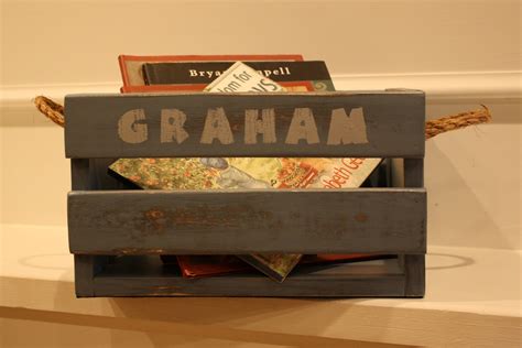 Gretchens Garage Baby Boy Book Crate