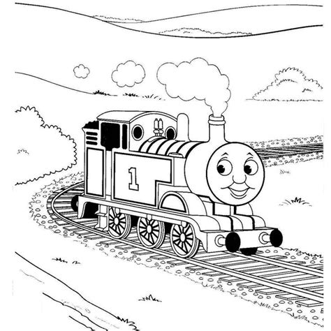 Coloriage Train Thomas | ΑΣΠΡΟΜΑΥΡΑ | Pinterest | Trains