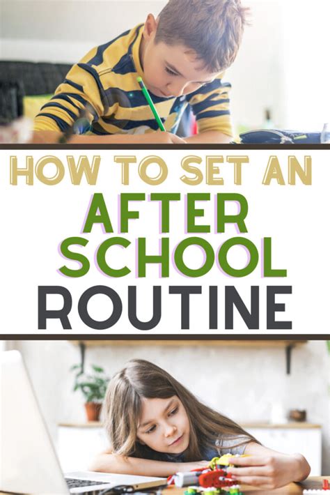 How To Set An After School Routine For Kids That Works