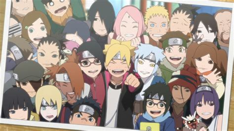 Group Photo Naruto Sasuke Sakura Boruto Naruto Shippuden Anime