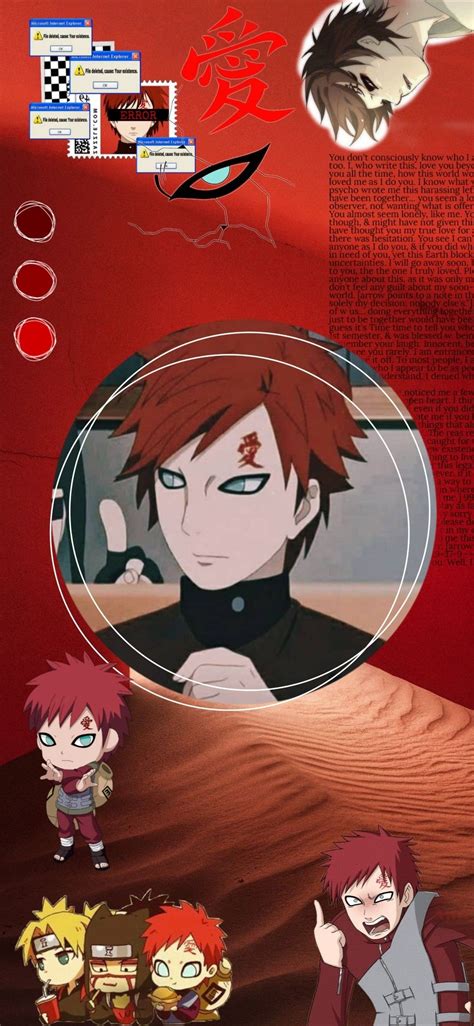 Gaara Del Desierto Anime Planos De Fundo Nara