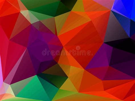 Abstract Background Consisting Of Triangles Stock Illustration