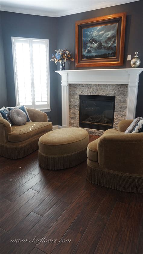 The number of households that have wood tiles is regularly growing today. @Shaw Floors, Petrified Hickory 6x36 porcelain tile, in ...