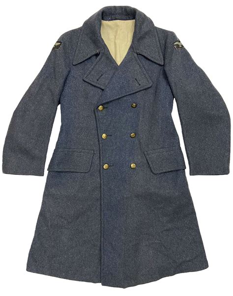 Original 1947 Dated Raf Ordinary Airmans Greatcoat In Jackets And Coats