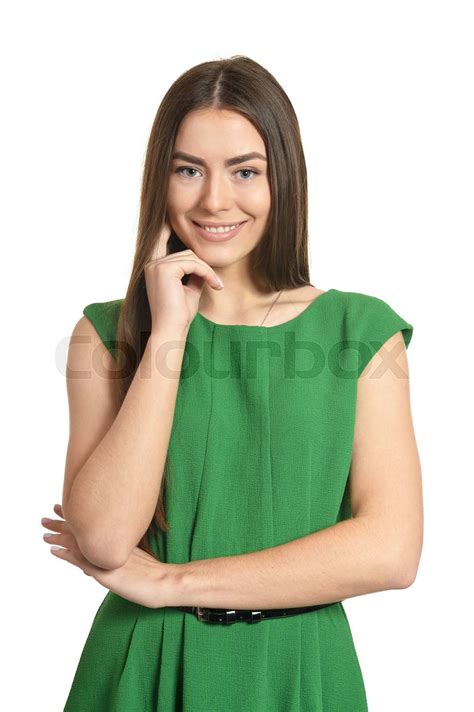 Beautiful Woman Posing Stock Image Colourbox