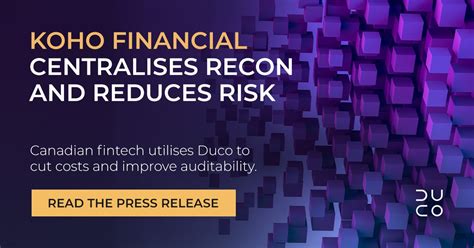 Koho Financial Centralises Recon Reduces Risk And Improves
