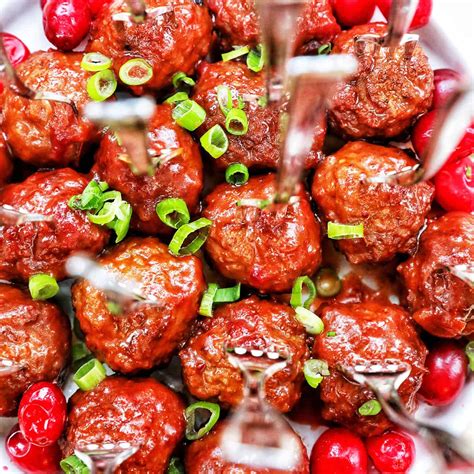 Cranberry Meatballs Recipe The Perfect Holiday Party Appetizer