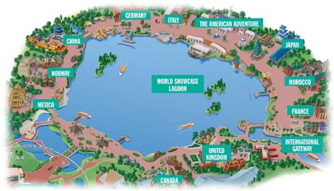 Epcot World Showcase Map