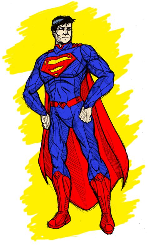 Sketch New 52 Superman By Superbdude1 On Deviantart