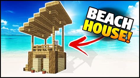 How To Build A Beach House Minecraft Tutorial Youtube My Xxx Hot Girl
