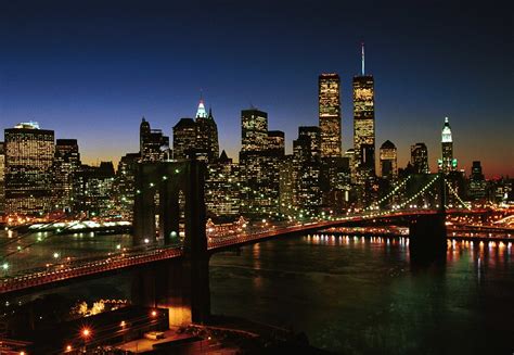 Manhattan Skyline And Brooklyn Bridge Nyc Get