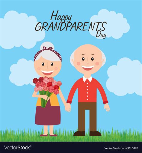 Happy Grandparents Day Royalty Free Vector Image