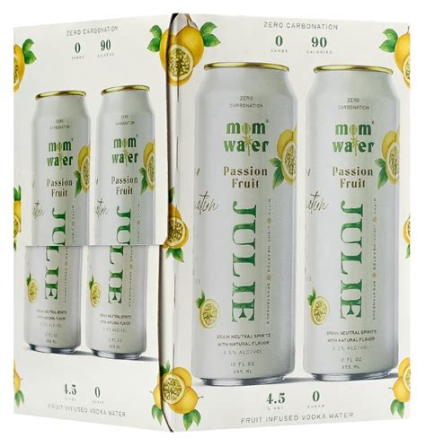 Mom Water Julie Passion Fruit 4pk 12oz Can Legacy Wine And Spirits