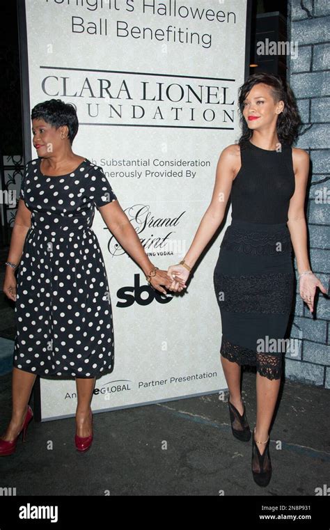 Rihanna And Mother Monica Braithwaite Attend Rihannas Naming As The