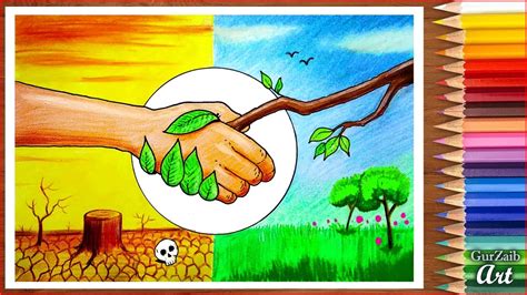 Save Nature Drawing Competition Poster Making About Protecting The Environment Save Earth Save
