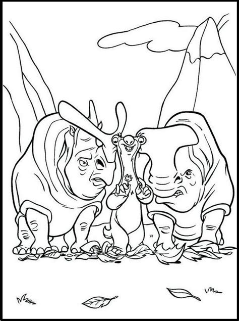 Carl Sid Frank From Ice Age Coloring Picture Coloring Pages
