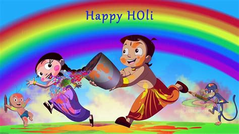 Happy Holi Cartoon Wallpapers Wallpaper Cave