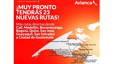 Avianca Lanzará 23 Nuevas Rutas Internacionales Expreso