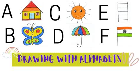 Drawing With Alphabets A To Z For Kids Urban Indian Mom