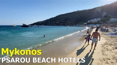 Where To Stay In Psarou Beach Mykonos Greece Youtube