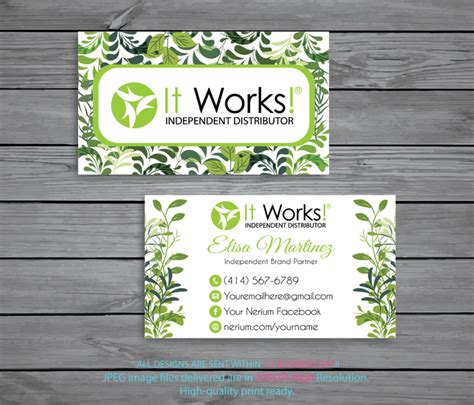 Our gift cards make it easy to give the gift of freshness convenience. Personalized It Works Business Cards, It Works by ...