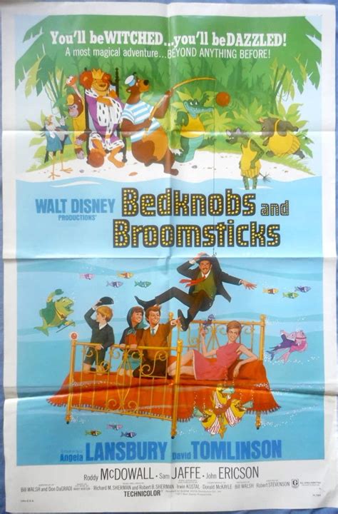 Amazon Com BEDKNOBS AND BROOMSTICKS MOVIE POSTER Walt Disney Angela
