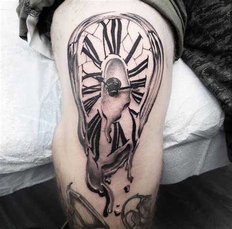 Melting Clock Done By Cat At Iron Spade Port Charlotte Fl Clock