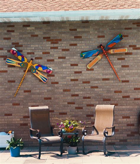 Dragonflies Made Out Of Ceiling Fan Blades Dragonfly Yard Art