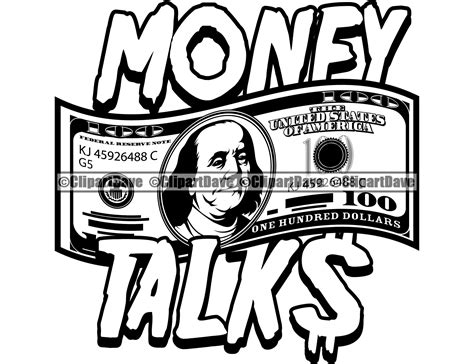 Money Talks 100 Dollar Bill Svg Design Cash Sign Hustle Etsy In 2022