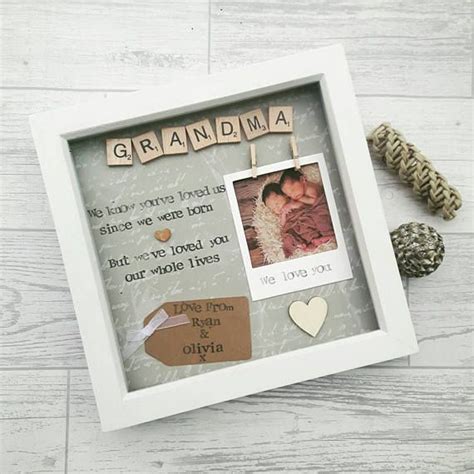 Getting personalized gifts for grandma for her birthday is a fantastic idea! Personalised Grandma Frame, Gift For Nanna, Present For ...