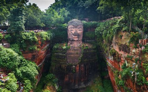 Famous Giant Buddha Statue In China Reopens To The Public Giant