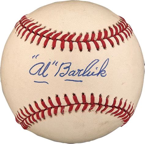 Al Barlick Single Signed Baseball