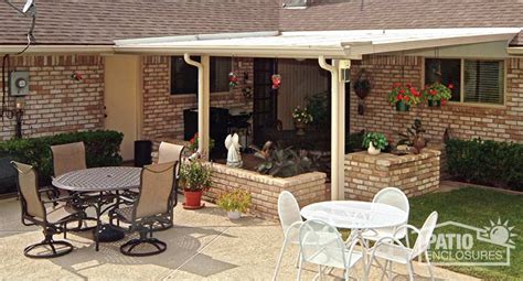 They used benches and a planter as you can see from the pictures below to add appeal. Pictures of Porch and Patio Covers | Patio Enclosures
