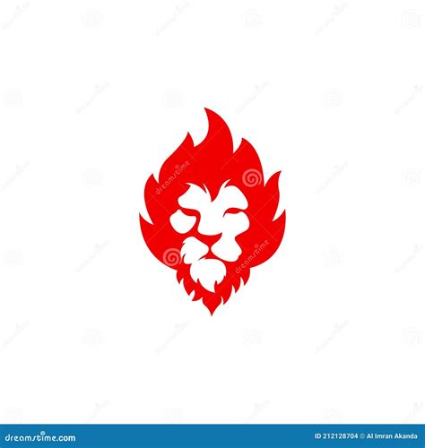 Lion Flame Logo Vector Template Lion Fire Exclusive Logo Design