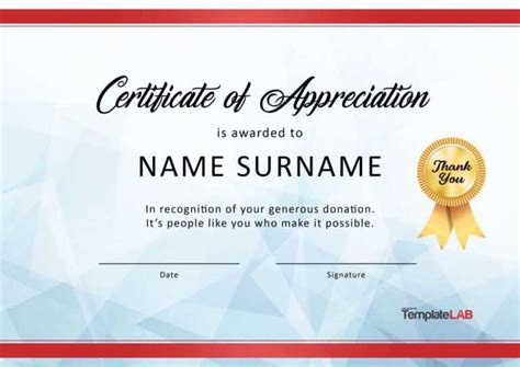 30 Free Certificate Of Appreciation Templates And Letters Pertaining To