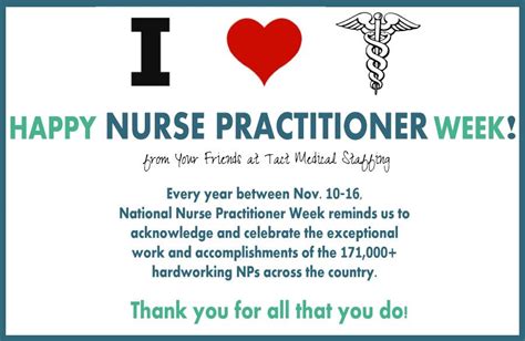 Happy National Nurse Practitioner Week From All Of Us At Tact Medical