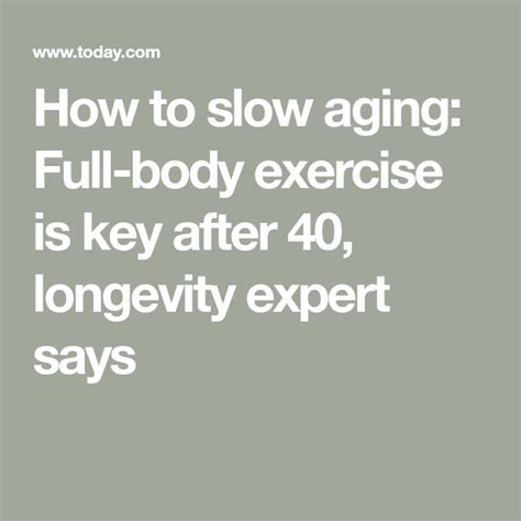 Longevity Expert 70 Reveals How To Age Backwards With Exercise