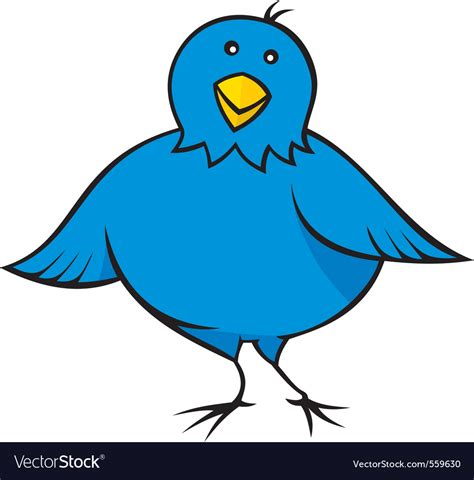 Twitter Bird Royalty Free Vector Image Vectorstock