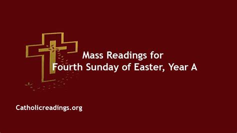 Sunday Mass Readings For April 30 2023 4th Sunday Of Easter Homily