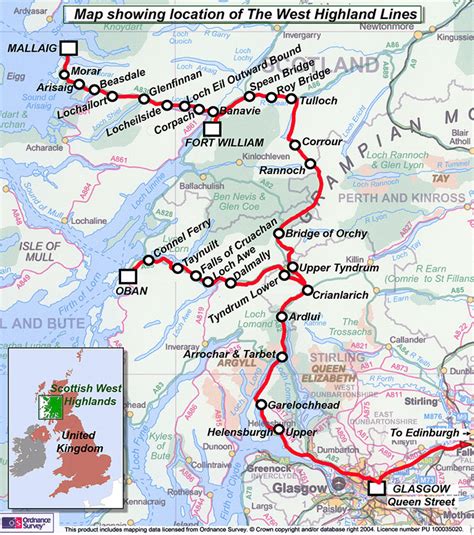 The West Highland Map Friends Of The West Highland Line