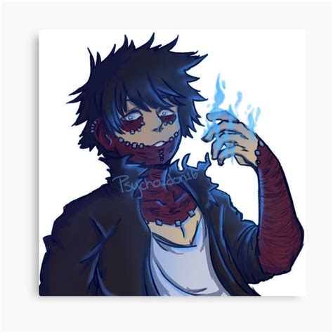 Dabi My Hero Academia Canvas Print For Sale By Psychodon16 Redbubble