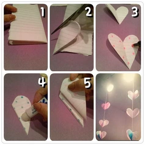 Priscilla Garcia Diy 3d Paper Hearts Garland
