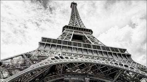 Eiffel Tower Paris Black And White Photograph By Jean