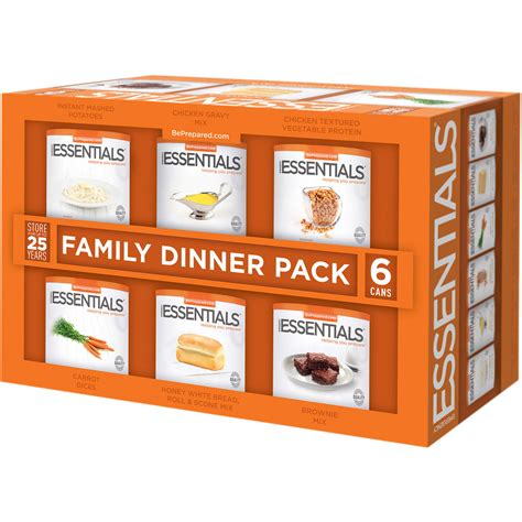 Emergency Essentials Food Family Dinner Pack, 25 lbs, 6 count - Walmart.com