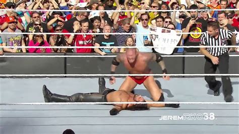 Randy Orton Rko On Seth Rollins Win Wretlemania March