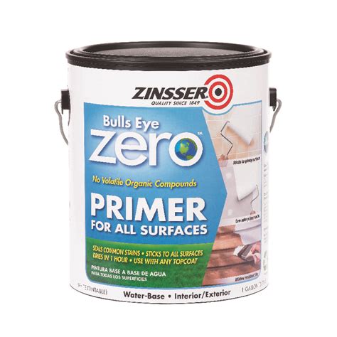 Zinsser Bulls Eye Zero White Smooth Water Based Acrylic Primer And