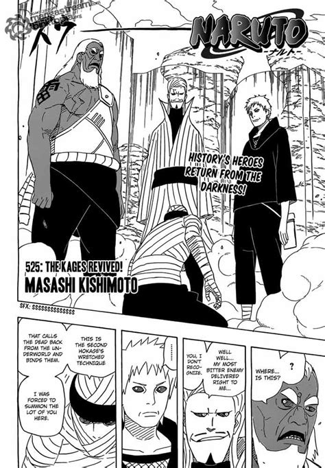 Naruto Manga Chapter 525 The Kages Revived