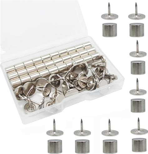 30 Pieces Magnetic Push Pins Magnetacks Magnet Thumb Tacks